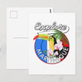 Martinique Reislogo Briefkaart (Voorkant / Achterkant)