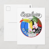 Martinique Reislogo Briefkaart (Voorkant / Achterkant)