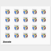 Martinique Reislogo Ronde Sticker (Vel)