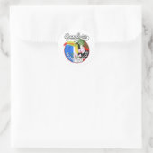 Martinique Reislogo Ronde Sticker (Tas)