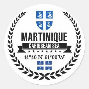 Martinique Ronde Sticker