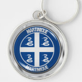 Martinique Round Emblem Sleutelhanger (Voorkant)