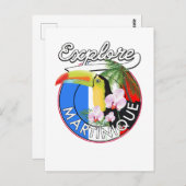 Martinique Travel logo Briefkaart (Voorkant / Achterkant)