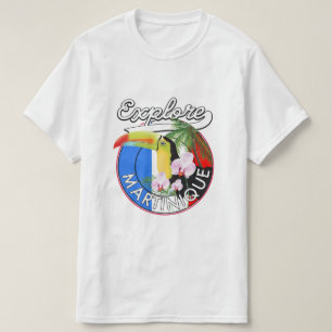 Martinique Travel logo T-shirt