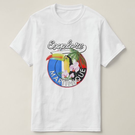 Martinique Travel logo T-shirt (Design voorkant)