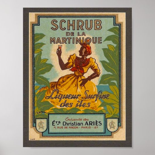  Martinique Travel Poster (Voorkant)