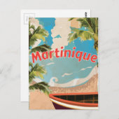 Martinique  vakantie-Poster Briefkaart (Voorkant / Achterkant)