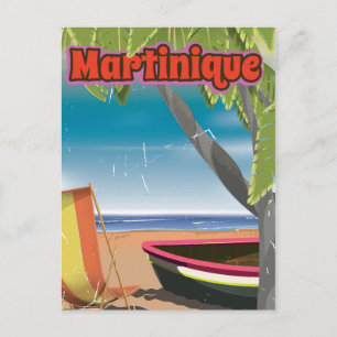 Martinique vintage reisposter briefkaart