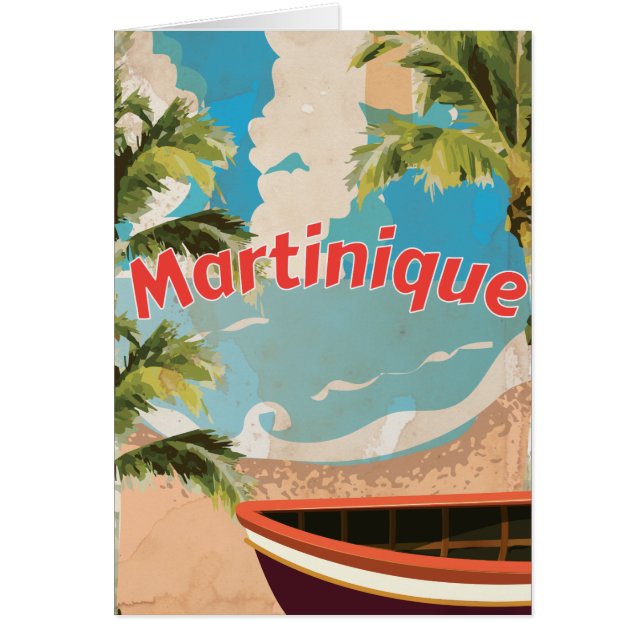 Martinique Vintage vakantieposter (Voorkant)