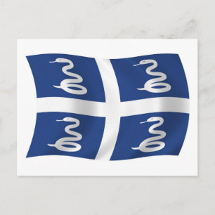 Martinique Vlag Ansichtkaart Briefkaart