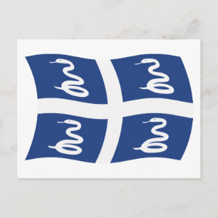 Martinique Vlag Ansichtkaart Briefkaart