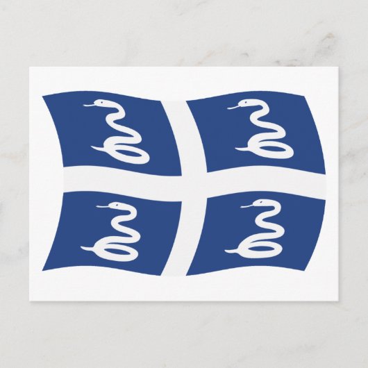 Martinique Vlag Ansichtkaart Briefkaart (Voorkant)
