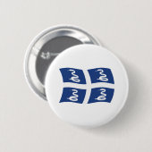 Martinique Vlag Knop Ronde Button 5,7 Cm (Voorkant /achterkant)