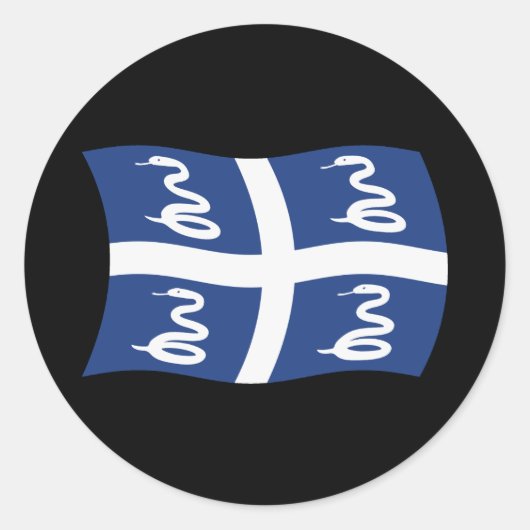 Martinique Vlag Sticker (Voorkant)
