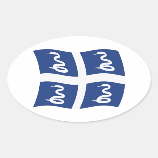 Martinique Vlag Sticker (Voorkant)
