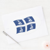 Martinique Vlag Sticker (Envelop)