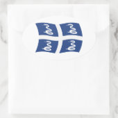 Martinique Vlag Sticker (Tas)