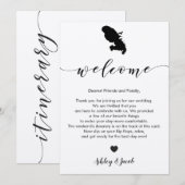 Martinique Wedding Welkomstbrief & reisroute Programmakaart (Voorkant / Achterkant)
