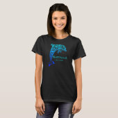 Martinique West Indies  Tribal Dolphin Vaca T-shirt (Voorkant volledig)