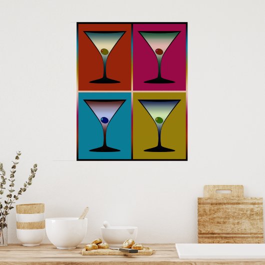 Martinis 24 poster (Keuken)