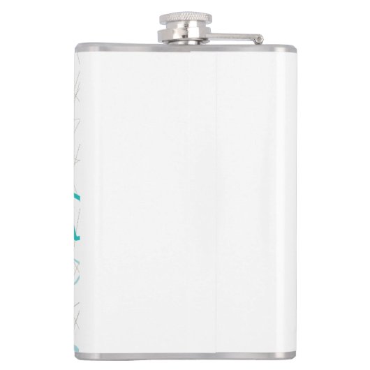 Martinis A Go-Go 8 oz. Vinylwaterkolf Heupfles (Achterkant)