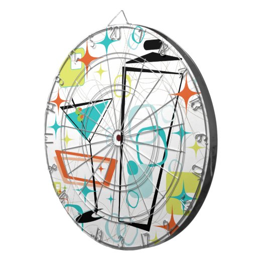 Martinis A Go-Go! Dartbord (Voorkant Rechts)