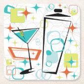 Martinis A Go-Go Drink Coasters Kartonnen Onderzetters (Voorkant)