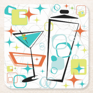 Martinis A Go-Go Drink Coasters Kartonnen Onderzetters