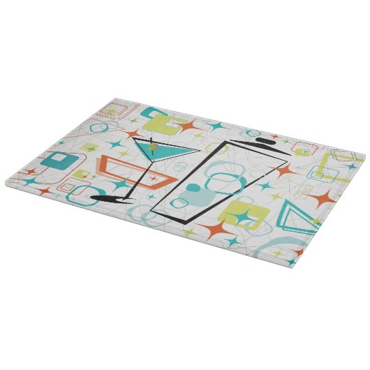 Martinis A Go-Go Glass Cutting Board Snijplank (Hoek)