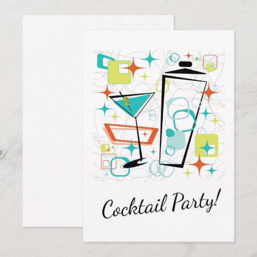 Martinis A Go-Go! Kaart (Voorkant / Achterkant)