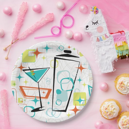 Martinis A Go-Go! Papieren Bordje (Feest)