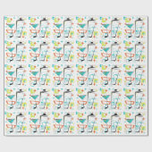 Martinis een Go-Go Wrapping Paper Cadeaupapier (Vlak)