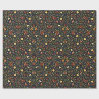 Martini's en Botanicals Holiday Wrapping Paper Cadeaupapier