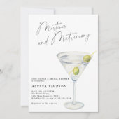 Martinis en het Huwelijk Vrijgezellenfeest Kaart (Voorkant)