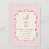 Martinis en Weenies Coquette Teckel Verjaardag Kaart (Voorkant / Achterkant)