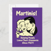 Martinis: Het helpen van Lagere Normen Briefkaart (Voorkant / Achterkant)