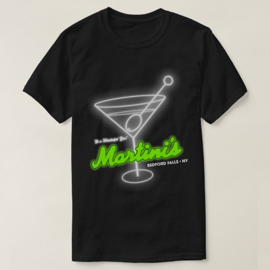 Martinis Het is een prachtige bar 1 T-shirt (Design voorkant)