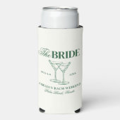 Martinis & Huwelijk Bachelorette Bruid Seltzer Blikjeskoeler (Seltzer Voorkant)