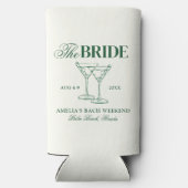 Martinis & Huwelijk Bachelorette Bruid Seltzer Blikjeskoeler (Achterkant)