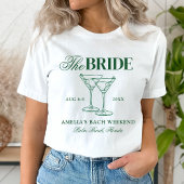 Martinis & Huwelijk Bachelorette Bruid T-shirt