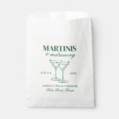 Martinis & Huwelijk Bachelorette Weekend Bedankzakje (Voorkant)