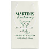 Martinis & Huwelijk Bachelorette Weekend Klein Cadeauzakje (Achterkant)