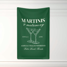 Martinis & Huwelijk Bachelorette Weekend Spandoek
