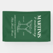 Martinis & Huwelijk Bachelorette Weekend Spandoek (Horizontaal)