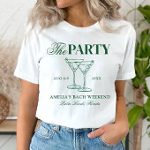 Martinis & Huwelijk Vrijgezellenfeest T-shirt