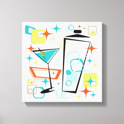 Martinis is een Go-Go! Canvas Afdruk (Voorkant)