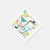 Martinis is een go-go cocktail servetten (Hoek)