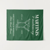 Martinis & Matrimony Meisjesweekend Wandkleed (Voorkant (horizontaal))