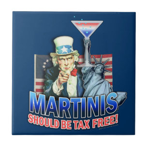 Martini's Moeten Vrijgesteld Zijn van Belasting Co Tegeltje