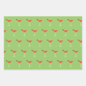 Martinis, Olijven en Stripes Assorted Inpakpapier Vel (Voorkant 3)